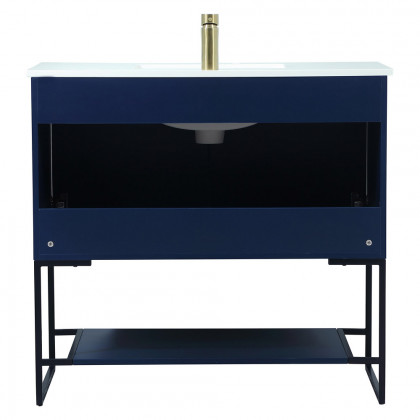 Elegant Bathroom Vanity - Blue (VF42536MBL)