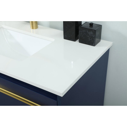 Elegant Bathroom Vanity - Blue (VF42536MBL)