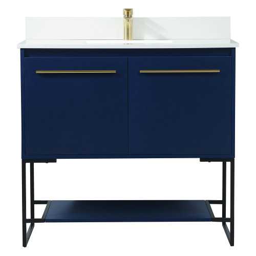 Elegant Bathroom Vanity - Blue (VF42536MBL-BS)