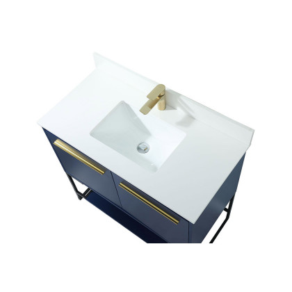 Elegant Bathroom Vanity - Blue (VF42536MBL-BS)