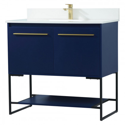 Elegant Bathroom Vanity - Blue (VF42536MBL-BS)