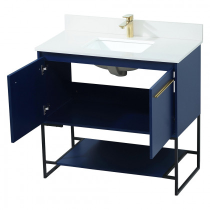 Elegant Bathroom Vanity - Blue (VF42536MBL-BS)