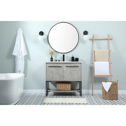 Elegant Bathroom Vanity - Concrete Gray (VF42536MCG)