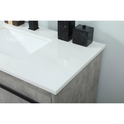 Elegant Bathroom Vanity - Concrete Gray (VF42536MCG)