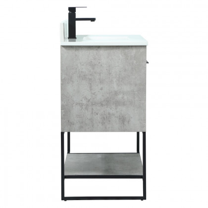 Elegant Bathroom Vanity - Concrete Gray (VF42536MCG-BS)