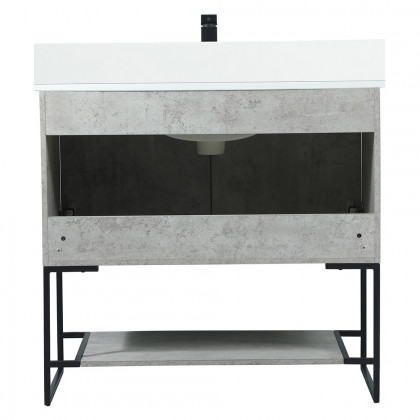 Elegant Bathroom Vanity - Concrete Gray (VF42536MCG-BS)