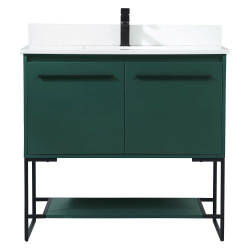 Elegant Bathroom Vanity - Green (VF42536MGN-BS)