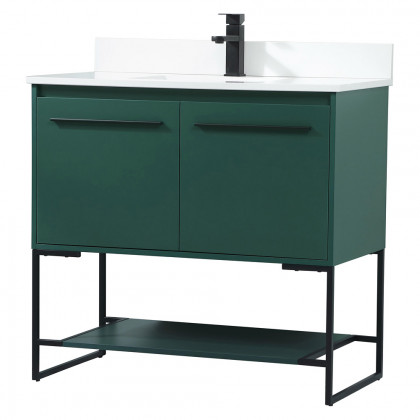 Elegant Bathroom Vanity - Green (VF42536MGN-BS)