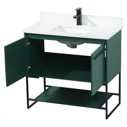 Elegant Bathroom Vanity - Green (VF42536MGN-BS)