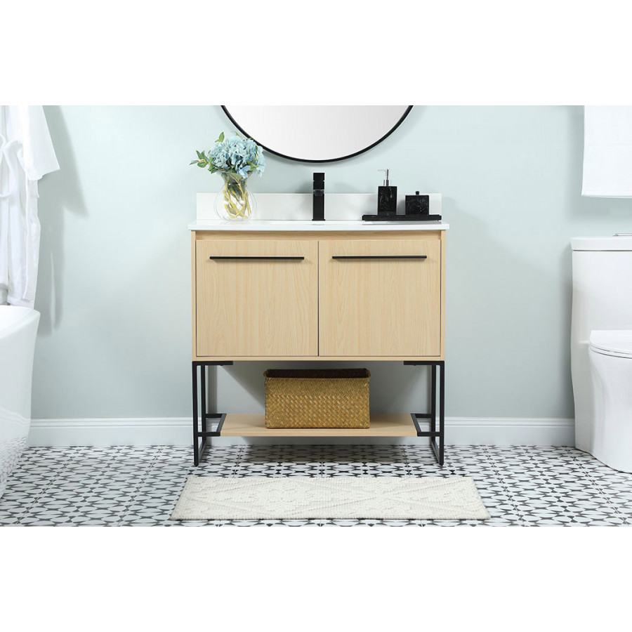 Elegant Bathroom Vanity - Maple (VF42536MMP-BS)