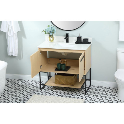 Elegant Bathroom Vanity - Maple (VF42536MMP-BS)