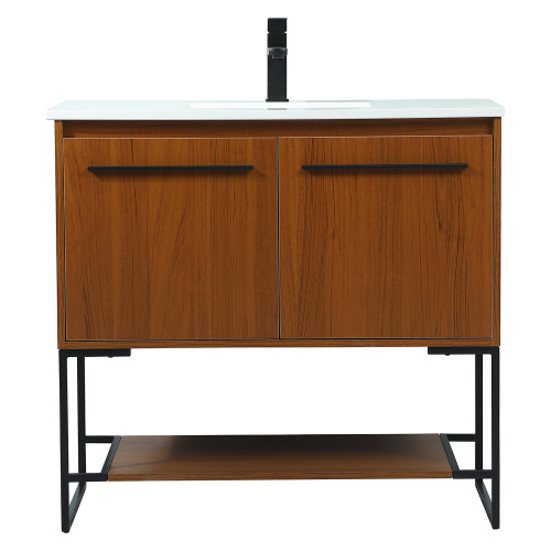 Elegant Bathroom Vanity - Teak (VF42536MTK)