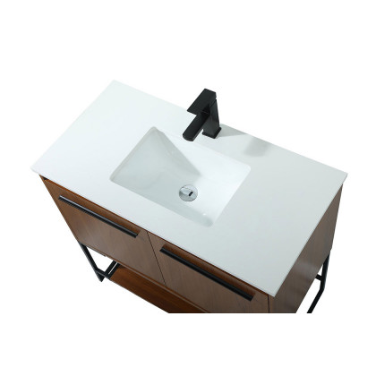 Elegant Bathroom Vanity - Teak (VF42536MTK)