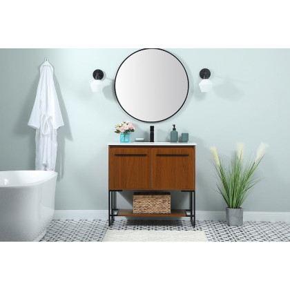 Elegant Bathroom Vanity - Teak (VF42536MTK)