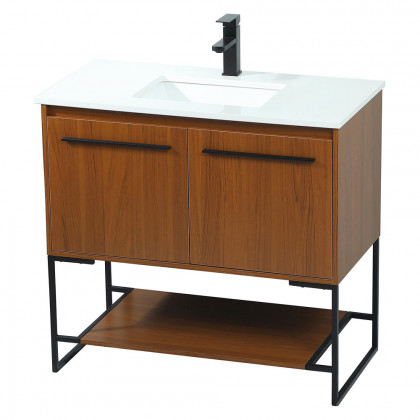 Elegant Bathroom Vanity - Teak (VF42536MTK)