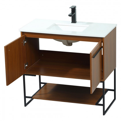 Elegant Bathroom Vanity - Teak (VF42536MTK)