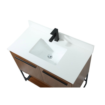 Elegant Bathroom Vanity - Teak (VF42536MTK-BS)