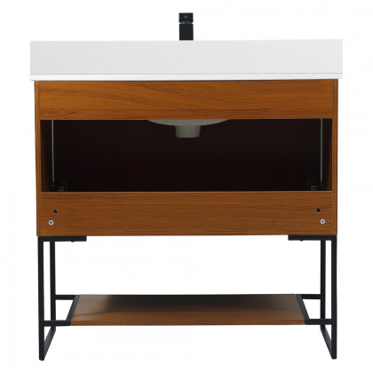 Elegant Bathroom Vanity - Teak (VF42536MTK-BS)