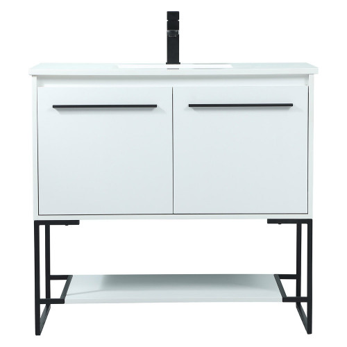 Elegant Bathroom Vanity - White (VF42536MWH)