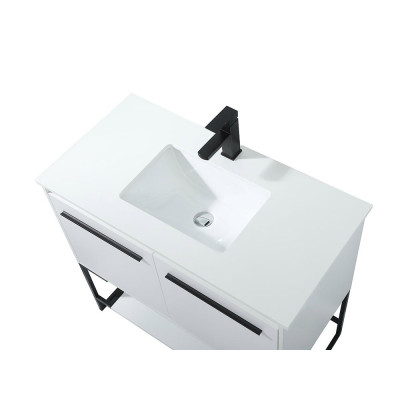 Elegant Bathroom Vanity - White (VF42536MWH)
