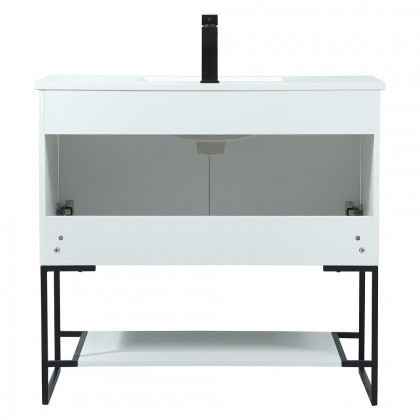 Elegant Bathroom Vanity - White (VF42536MWH)