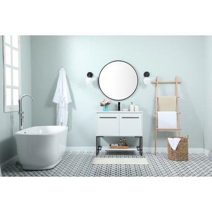 Elegant Bathroom Vanity - White (VF42536MWH)