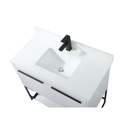 Elegant Bathroom Vanity - White (VF42536MWH-BS)