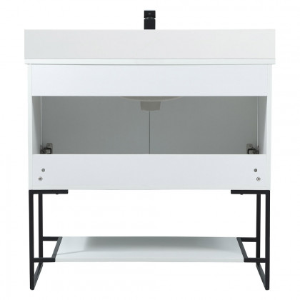 Elegant Bathroom Vanity - White (VF42536MWH-BS)