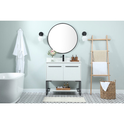 Elegant Bathroom Vanity - White (VF42536MWH-BS)