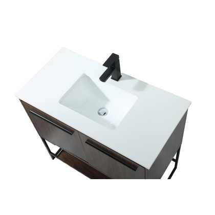 Elegant Bathroom Vanity - Walnut (VF42536MWT)