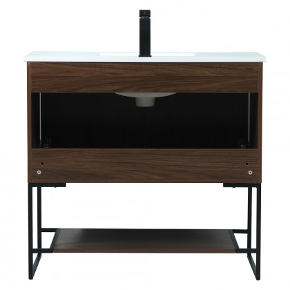 Elegant Bathroom Vanity - Walnut (VF42536MWT)