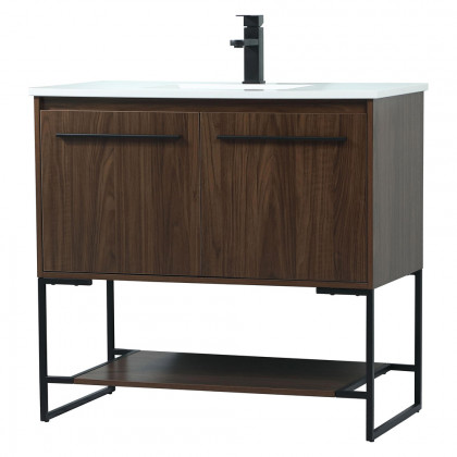 Elegant Bathroom Vanity - Walnut (VF42536MWT)