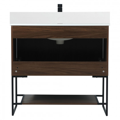 Elegant Bathroom Vanity - Walnut (VF42536MWT-BS)