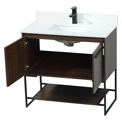 Elegant Bathroom Vanity - Walnut (VF42536MWT-BS)