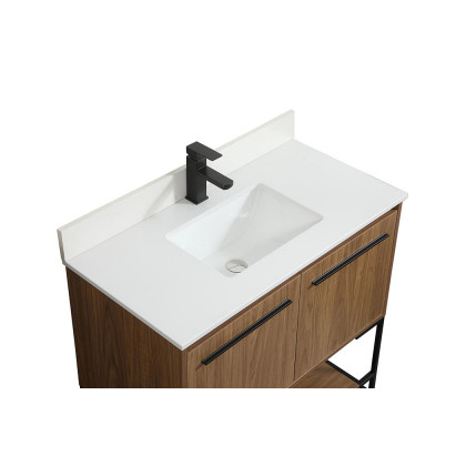 Elegant Bathroom Vanity - Walnut Brown (VF42536WB-BS)
