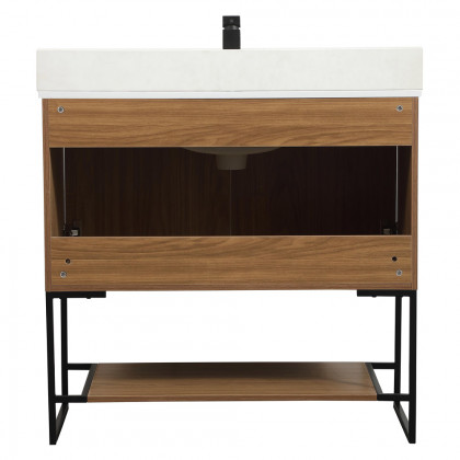 Elegant Bathroom Vanity - Walnut Brown (VF42536WB-BS)