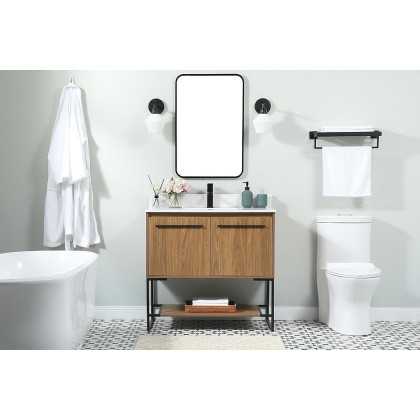 Elegant Bathroom Vanity - Walnut Brown (VF42536WB-BS)