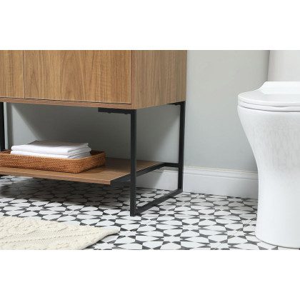 Elegant Bathroom Vanity - Walnut Brown (VF42536WB-BS)