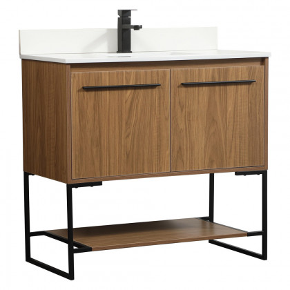 Elegant Bathroom Vanity - Walnut Brown (VF42536WB-BS)
