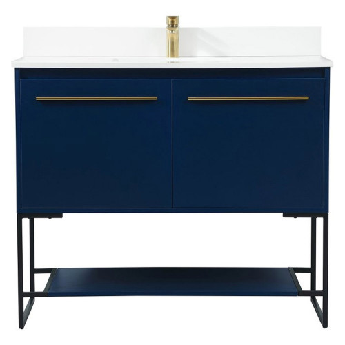 Elegant Bathroom Vanity - Blue (VF42540MBL)
