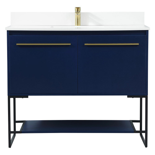 Elegant Bathroom Vanity - Blue (VF42540MBL-BS)