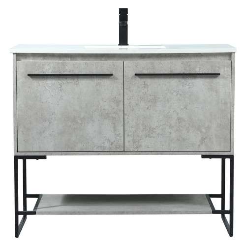 Elegant Bathroom Vanity - Concrete Gray (VF42540MCG)