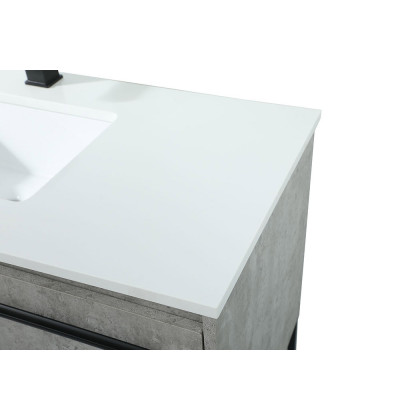 Elegant Bathroom Vanity - Concrete Gray (VF42540MCG)