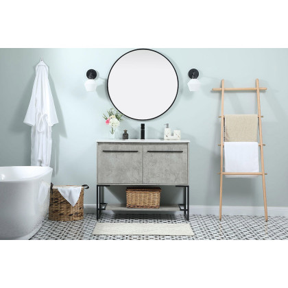 Elegant Bathroom Vanity - Concrete Gray (VF42540MCG)