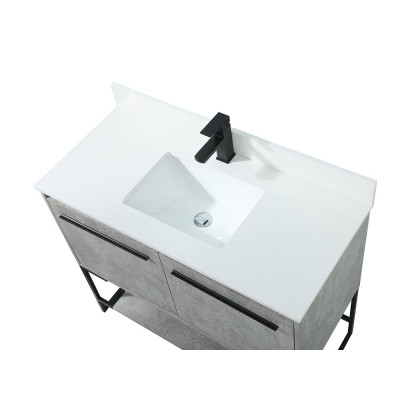 Elegant Bathroom Vanity - Concrete Gray (VF42540MCG-BS)