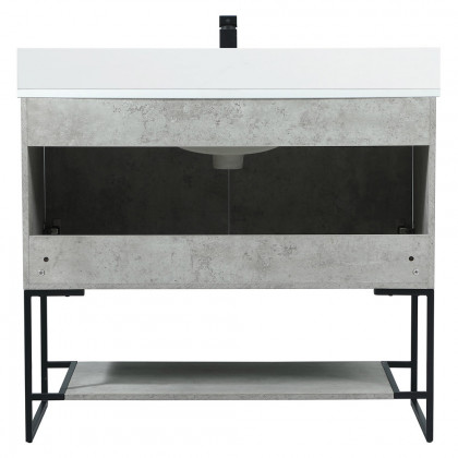 Elegant Bathroom Vanity - Concrete Gray (VF42540MCG-BS)