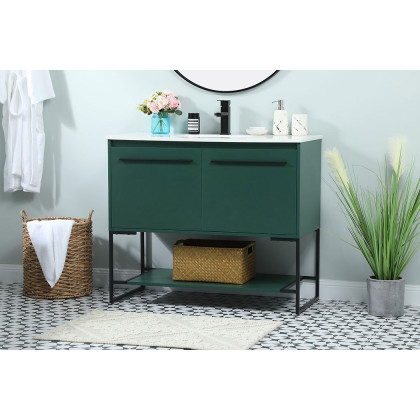 Elegant Bathroom Vanity - Green (VF42540MGN)