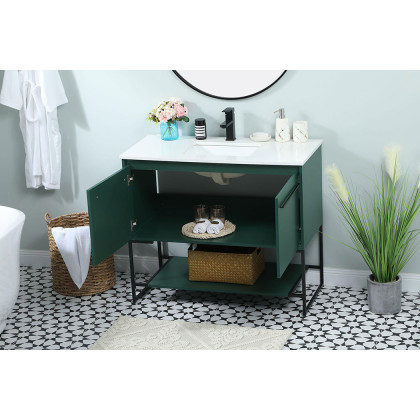Elegant Bathroom Vanity - Green (VF42540MGN)