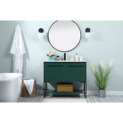 Elegant Bathroom Vanity - Green (VF42540MGN)