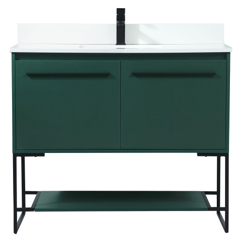 Elegant Bathroom Vanity - Green (VF42540MGN-BS)